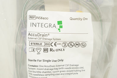 Integra INS8400 AccuDrain External CSF Drainage System (x)